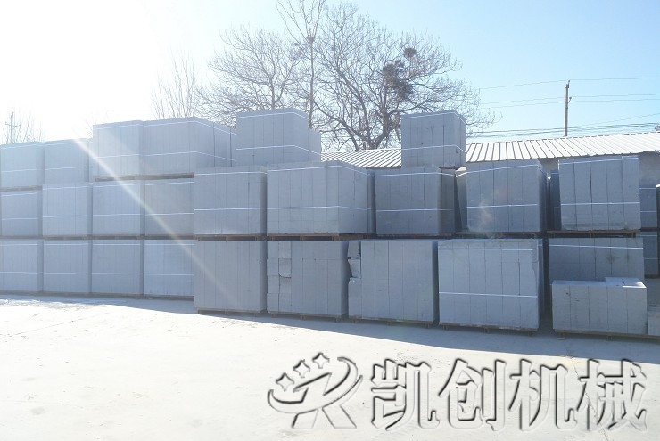 贵州从江加气混凝土生产线生产现场