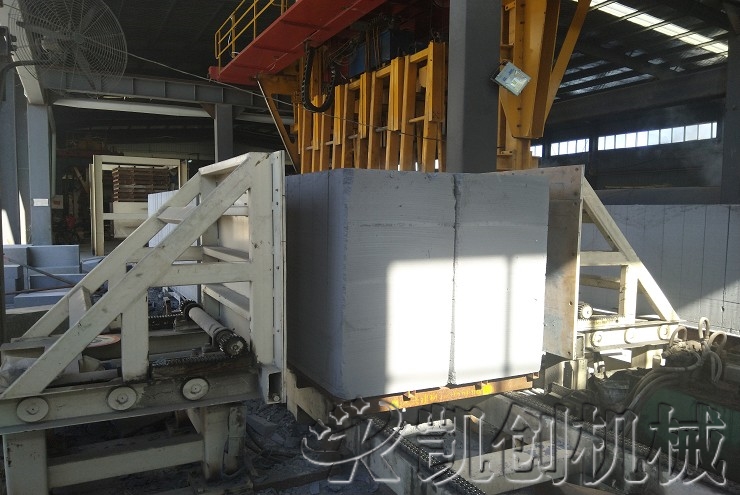 贵州从江加气混凝土生产线生产现场