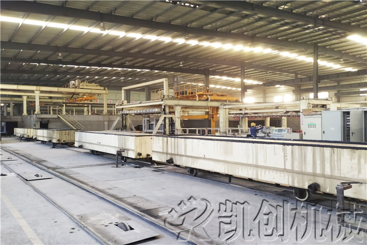 郑州东区30万立方加气混凝土生产线生产现场