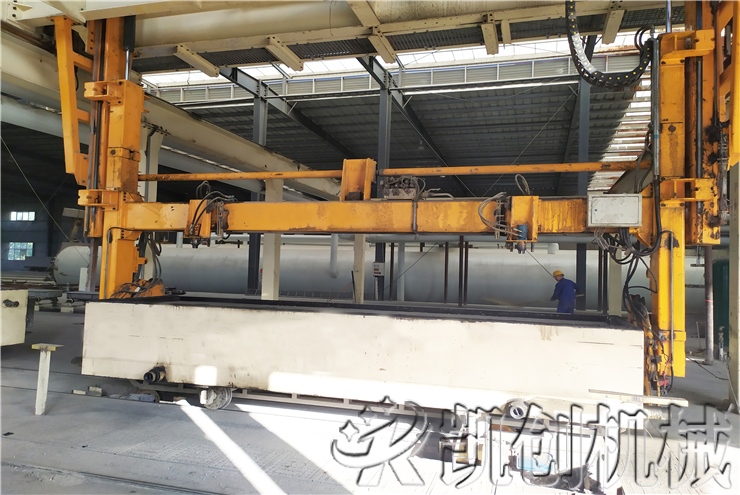 郑州东区30万立方加气混凝土生产线生产现场