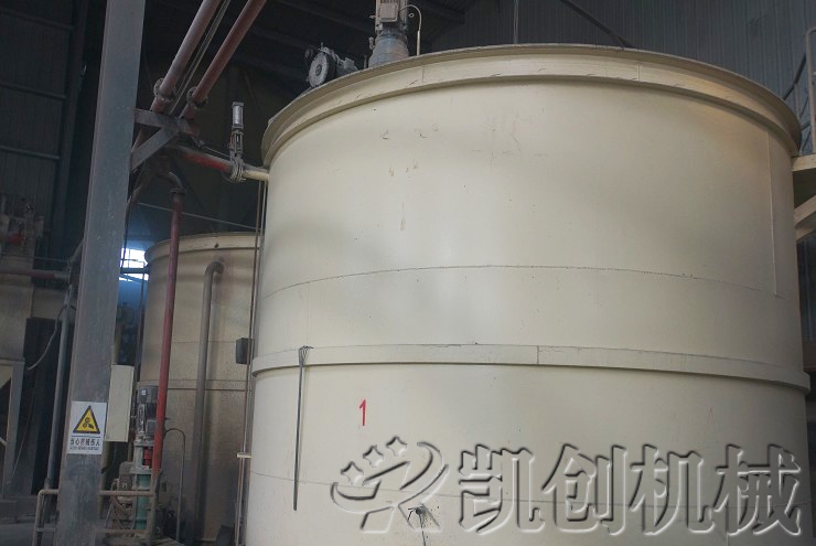 河南新郑加气混凝土设备生产现场