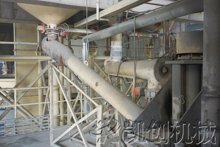 甘肃酒泉加气块设备生产现场