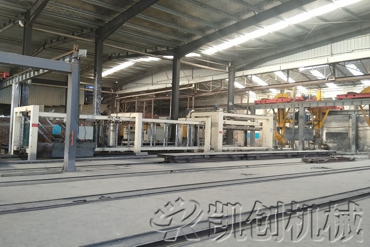 贵州从江加气混凝土生产线生产现场