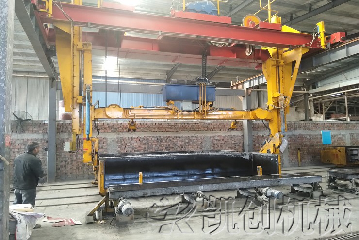 河南新郑加气混凝土设备生产现场