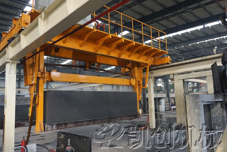 甘肃酒泉加气块设备生产现场