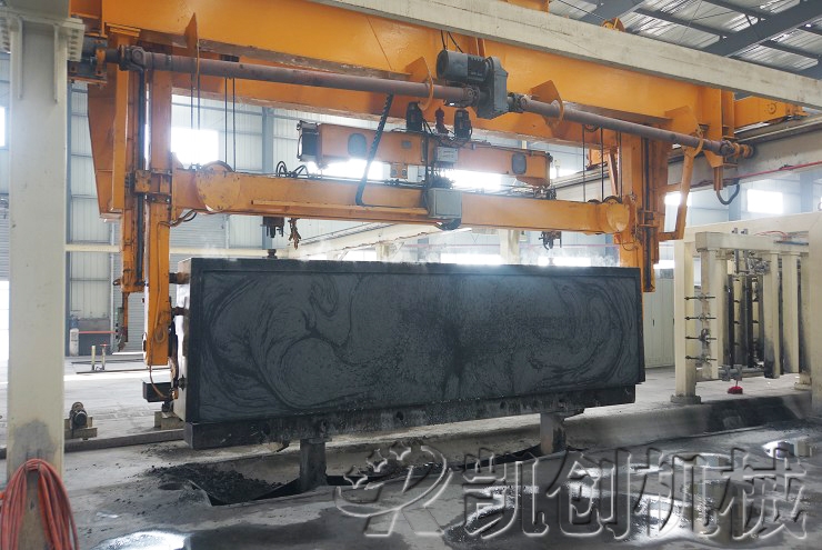 云南永平加气块设备生产现场