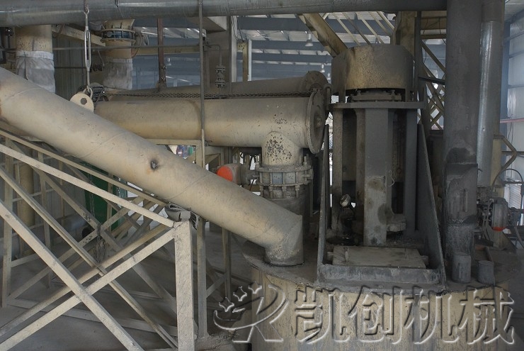 河南新郑加气混凝土设备生产现场