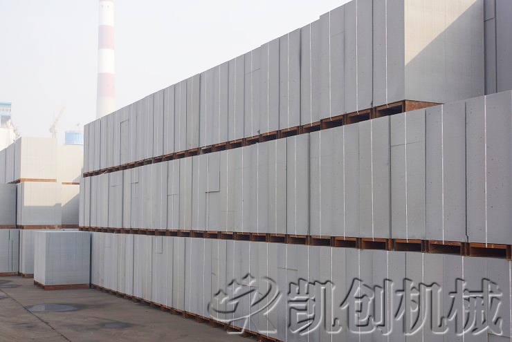 云南永平加气块设备生产现场