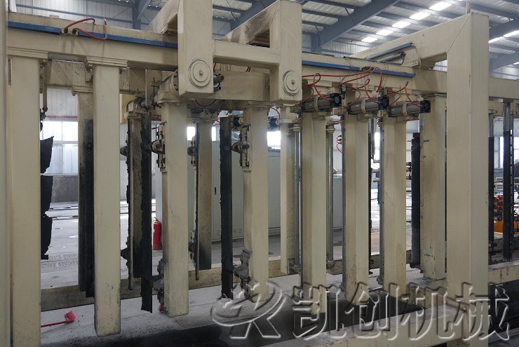 甘肃酒泉加气块设备生产现场