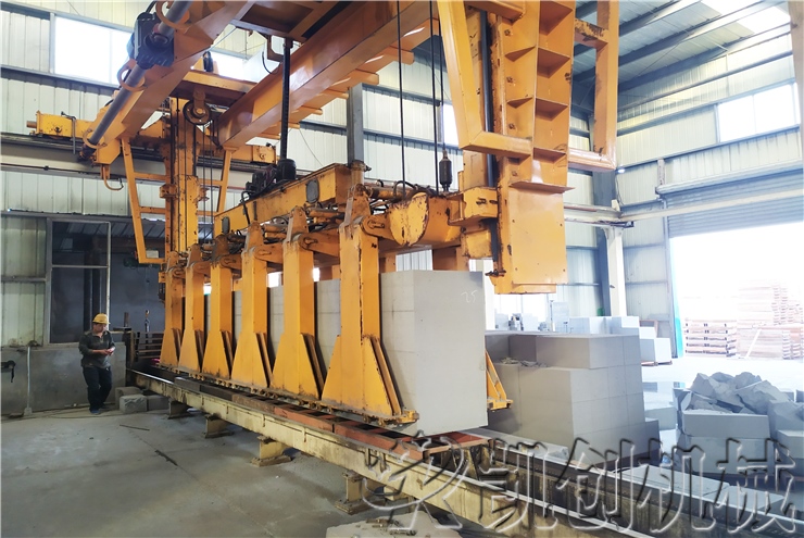 郑州东区30万立方加气混凝土生产线生产现场