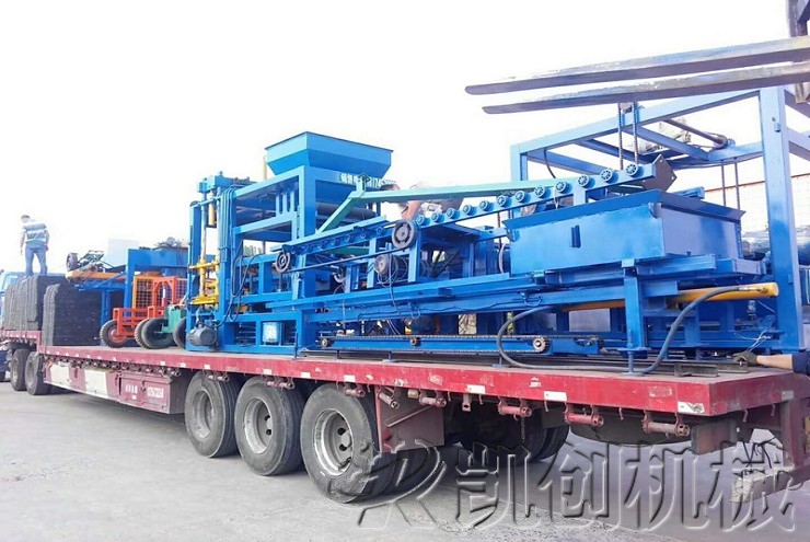 发往贵州六盘水水泥砖生产线发货图