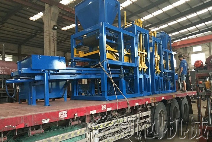 发往贵州六盘水水泥砖生产线发货图