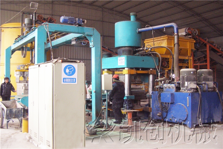 吉林延吉5000环保砖生产线现场