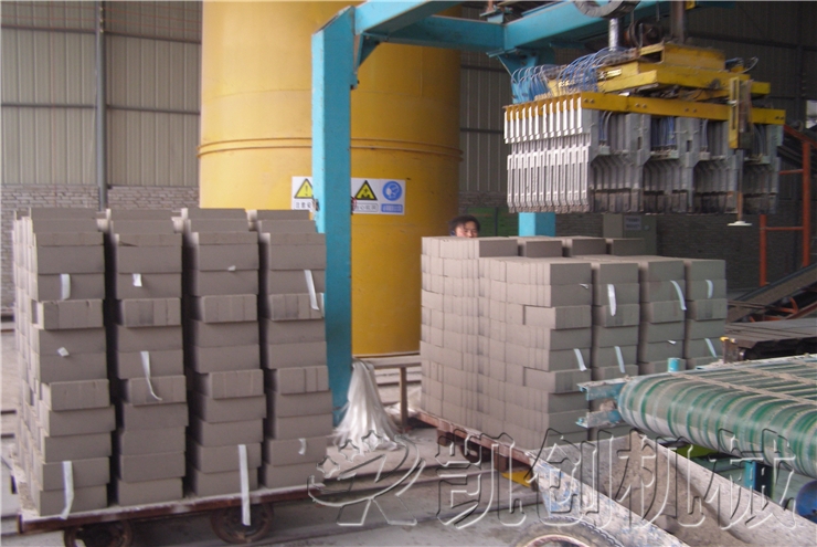 吉林延吉5000环保砖生产线现场