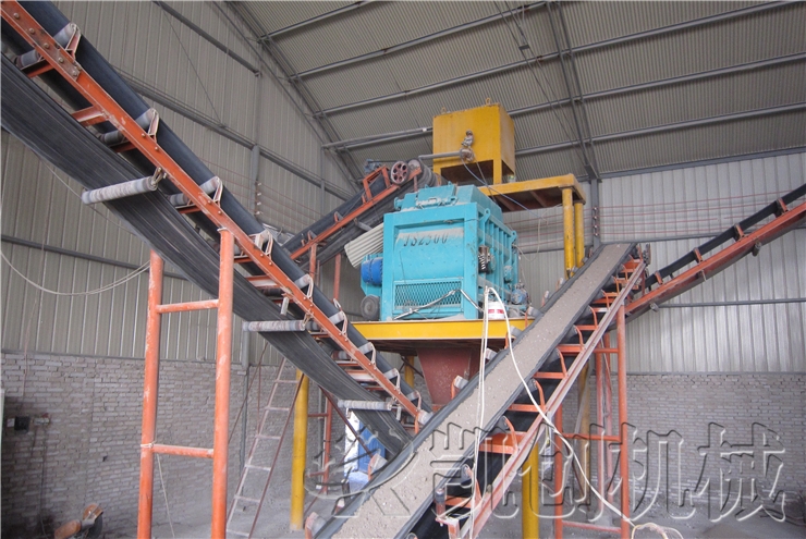 吉林延吉5000环保砖生产线现场