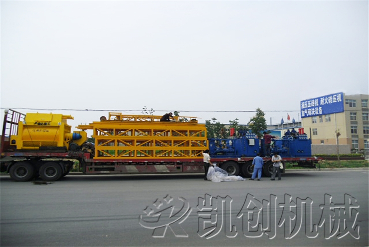 甘肃大型全自动制砖生产线发货现场