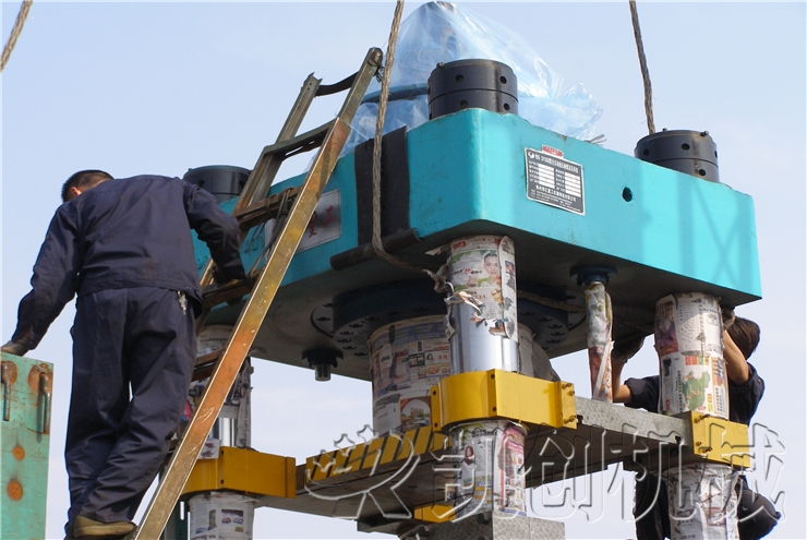 湖南安化KCZ850液压砖机发货现场