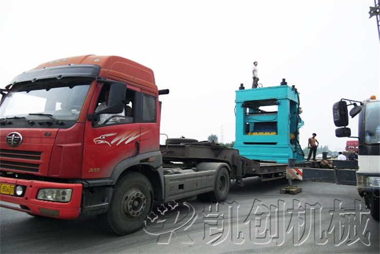 甘肃大型全自动制砖生产线发货现场