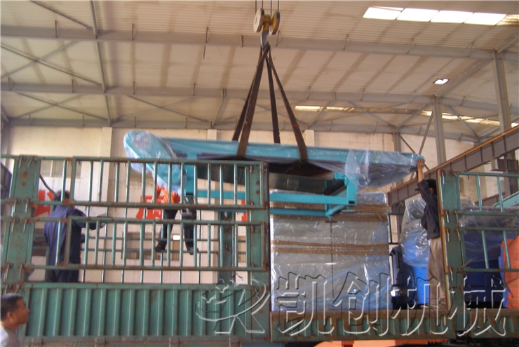 山西大同粉煤灰蒸压砖生产线辅机发货现场