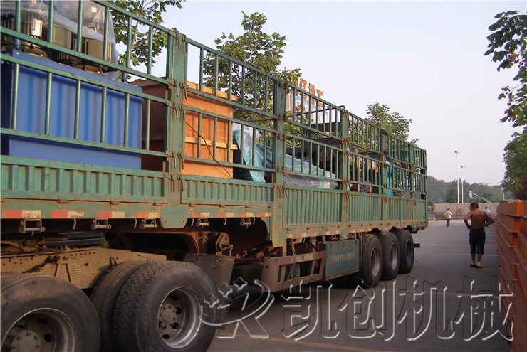 山西大同粉煤灰蒸压砖生产线辅机发货现场