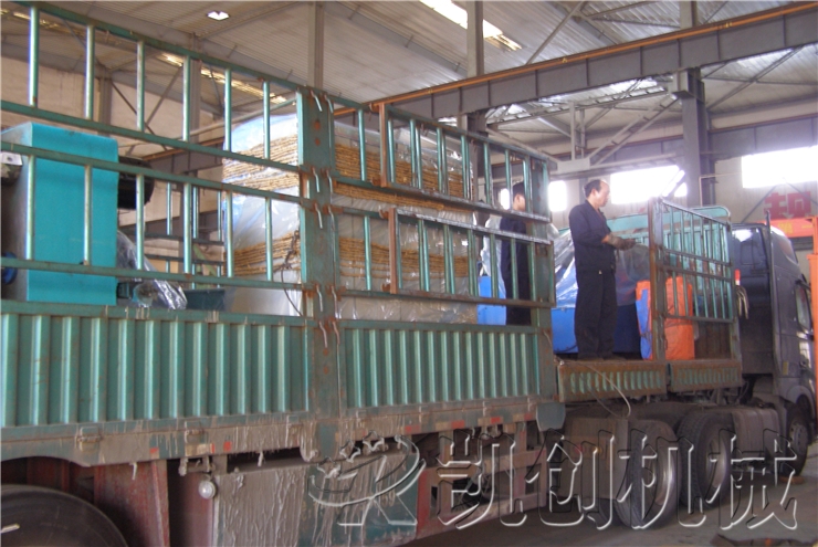 山西大同粉煤灰蒸压砖生产线辅机发货现场