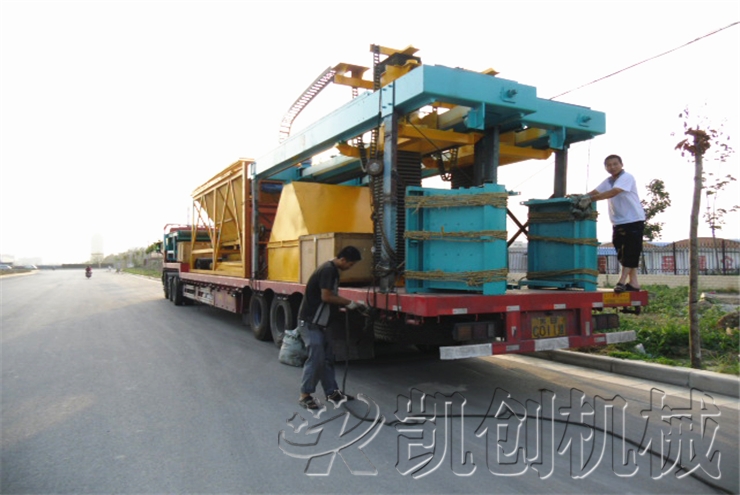 山西粉煤灰蒸压砖生产线设备发货现场