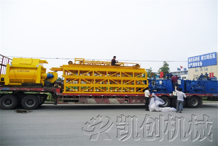 甘肃大型全自动制砖生产线发货现场