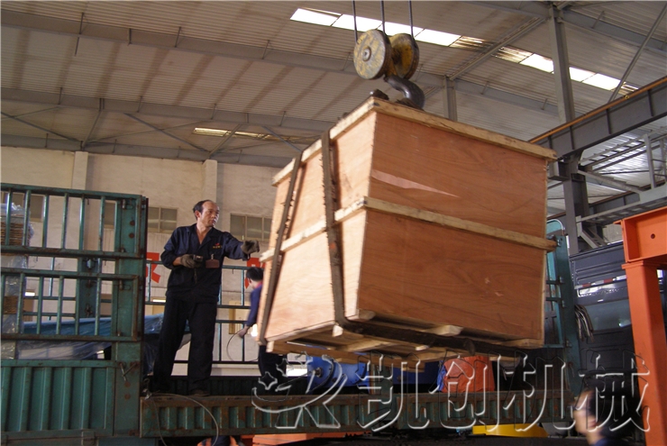 山西大同粉煤灰蒸压砖生产线辅机发货现场