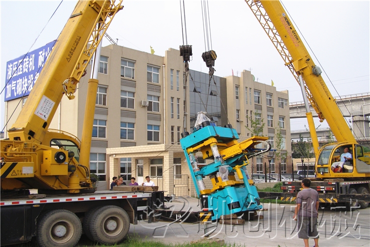 湖北襄樊年产3500万蒸养砖生产线发货现场