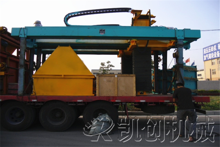 山西粉煤灰蒸压砖生产线设备发货现场