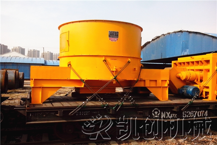 轮碾混合机-发往俄罗斯蒸压砖生产线大件设备陆运