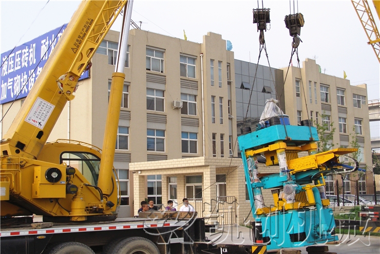 湖北襄樊年产3500万蒸养砖生产线发货现场